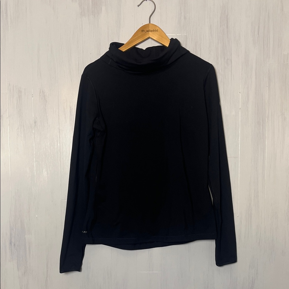 Nike Women's Black Dry-Fit Turtleneck Top Size L